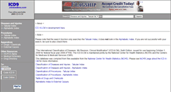 Desktop Screenshot of icd9.chrisendres.com
